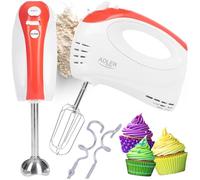 Camry AD 4212 mixer Hand Red White Mixer with blending shaft 300W