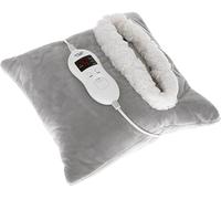 ADLER AD 7412 - Cuscino termico termico per cervicali, collo, schiena, lombare, 8 livelli di temperatura, timer, cuscino elettrico di calore, federa lavabile, grigio, 80 W