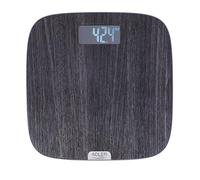 Adler AD 8192 Bilancia da bagno digitale grande schermo LCD, piattaforma PVC 31 x 31 cm finitura effetto legno, sensori avanzati