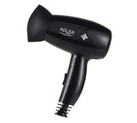 Asciugacapelli pieghevole Adler 1400W Nero