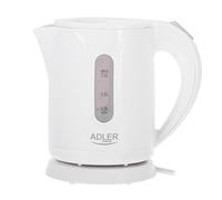 Adler Bollitore elettrico AD1371w, 0,8 l, base girevole 360°, 850 W, grigio