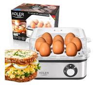 Scaldauova Adler Ad 4486 Acciaio Inossidabile, 800 W