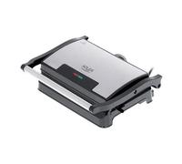 ADLER - Electric Grill Ad 3052 Tavolo, 1200 W, Acciaio Inossidabile, Piastre Grill Antiaderenti