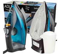 ADLER Ferro da stiro, suola in ceramica, potenza 3000W, serbatoio acqua 350 ml