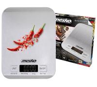 ADLER Mesko Bilancia da cucina in acciaio inox, capacità massima 5 kg