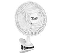 ADLER, Multicolore, Taglia Unica Ventola 15 cm con Clip e Base, Sintetico