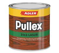 ADLER Pullex 3 in 1, vernice per legno da 750 ml, vernice impermeabilizzante, primer e vernice protettiva per legno per esterni - vernice universale premium