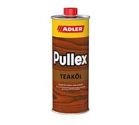 ADLER Pullex olio teak per legno a base di solvente, 1 L: olio protettivo per interni ed esterni, trasparente