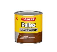 ADLER Pullex Silverwood - Vernice impregnante effetto e fondotinta per legno, per esterni colorati come efficace protezione dalle intemperie con speciale effetto metallico, colore argento, 750 ml