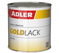 ADLER Smalto decorativo dorato per legno & metallo - 125 ml - interni ed esterni - effetto satinato dorato - Ecologico, resistente alle intemperie e al calore, con ottima resistenza alla ruggine