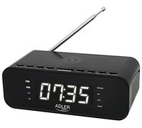 ADLER Sveglia con caricatore wireless, Bluetooth v 5.0, radio FM