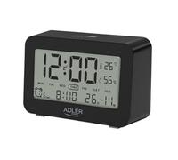 Adler Sveglia con caricatore wireless, Bluetooth v 5.0, radio FM