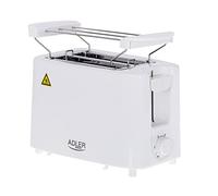 ADLER Tostapane 2 fette, 650-750 W, cavo 75 cm e 6 livelli di doratura