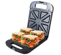 ADLER tostapane a sandwich, 2000 W di potenza, grandi piastre 24x22 cm