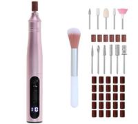 ADLER Trapano elettrico per unghie - Set 11 in 1, 5 livelli di velocità, 13.500 giri/min