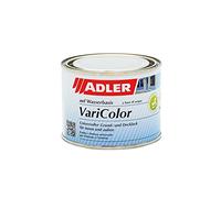 Adler, Vernice acrilica 2 in 1 “Varicolor”, per interni ed esterni, vernice resistente alle intemperie, primer per legno, metallo e plastica, satinata, Bianco