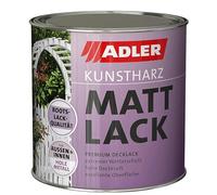 Adler, vernice opaca in resina verde, RAL 6005 verde muschio, 750 ml, opaca, inodore, buona resistenza alle intemperie e elevata opacità, vernice in resina di qualità
