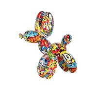 ADM - 'Cane palloncino piccolo' - Scultura in resina con decorazioni Pop Art - Multicolore - H27 cm