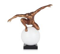 ADM - 'Dominazione' - Scultura figurativa moderna in resina satinata con base in marmo - Bronzo - H47 cm