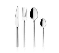 ADM - 'Olympos' - Set di posate in acciao inox 24 pezzi - Argento - H4,2 cm