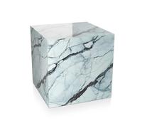 ADM - Tavolino Cubo Marmo Striature Nere