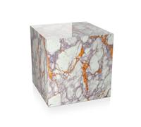 ADM - Tavolino Cubo Marmo Striature Oro