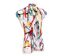 ADM - 'Torso di Uomo Pop Art' - Scultura Pop Art in resina decorata a mano con tecnica dripping - Multicolore - H50 cm