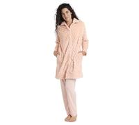 ADMAS Classic - Vestaglia a maniche lunghe, calda, con logo, da donna, 67155 CORALLO, XL