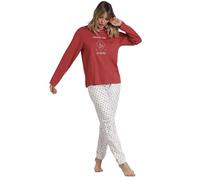 ADMAS Garden Pigiama a maniche lunghe Essence of Life da donna, Tegola, XXL