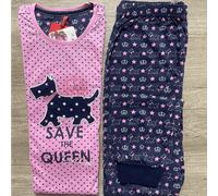 Admas Pigiama da Donna Caldo Cotone Estrella Save 58668 S32