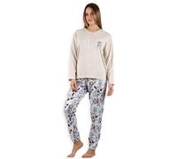 Admas Pigiama da Donna in Caldo Cotone e Viscosa 56184 S32