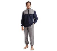 Admas Pigiama Invernale collo Alto con Zip in Pile da Uomo 60459 S27