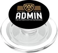 Admin Il Supereroe Ultimo dell'Ufficio Amministratore Admin PopSockets PopGrip per MagSafe