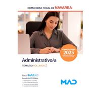 Administrativo/a de la Administración de la Comunidad Foral de Navarra. Temario volumen 2
