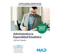 Administrativo/a de la Administración del Estado, Especialidad Estadística. Test