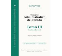 Administrativo del Estado · Temario · Tomo III: Gestión de Personal · 9 temas íntegros · Bloque IV · Ingreso libre · Edición 2026