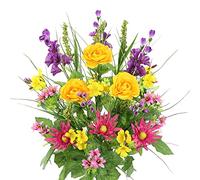 Admired By Nature Cespuglio artificiale, plastica poliestere, mix estivo, L