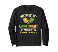 Admit It, Game Night Is More Cool When I’m Here Pickleball Maglia a Manica