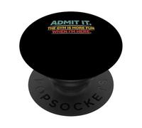 Admit It The Gym Is More Relief When I'm Here Cool Muscle PopSockets PopGrip Adesivo