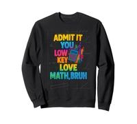 Admit It You Low Key Amore Matematica Divertente Nerd Algebra Geometria Felpa
