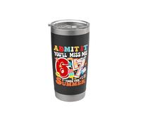 Admit It You'll Miss Me 6-7 Times This Summer Teacher Citazione Bicchiere termico in acciaio inox doppia parete