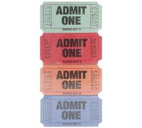 Admit One Tickets 2000 Tickets/roll-red, blu, arancione e verde