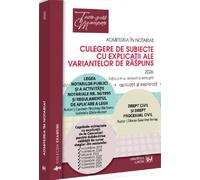 Admiterea in notariat. Culegere de subiecte cu explicatii Ed.2026 - Carmen Nicoleta Barbieru, Diana-Geanina Ionas, Gabriela Ghile-Buzan, Teste-grila Minispete, Editie in limba romana