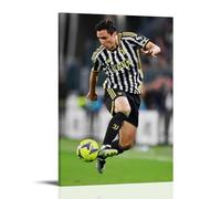 ADMLIE Federico Chiesa - Poster in stile art déco, per giocatori di calcio maschile, stampa artistica da parete su tela, decorazione moderna per la casa, 30 x 45 cm, 2 pezzi