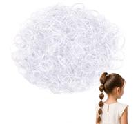 Admygo 1000 mini anelli elastici trasparenti per capelli, a tenuta forte, sottili, per trecce per ragazze, scuola, danza e feste, adatti a tutti i tipi di capelli