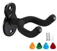 Admygo Porta chitarra da muro, 2 Set Supporto per chitarra e chitarra elettrica, Ganci Appendi Chitarra, Guitar Supporto Gancio Montaggio per Basso Elettrico Ukulele Violino
