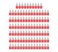 ADMYTHGB 100 pezzi di socket a banana M6 da 4 mm, accessori per connessioni elettriche in ottone nichelato con isolamento in ABS per cavi di prova, multimetri, alimentatori ed (Rossa)