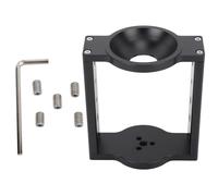 ADMYTHGB 75 mm Treppiede Testa Bowl Riser, Alluminio Half Ball Flat to Bowl Adapter Converter, 13,5 cm Altezza Estensione con 1/4 e 3/8 Fori Filettati per DSLR Videocamera Slider Treppiede
