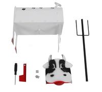 ADMYTHGB Copertura per Cassetta Postale per Mucche, Cassetta Postale per Animali da Fattoria, Design Unico a Forma di Mucca con Materiale meteorologico, Ampia Porta di Consegna per