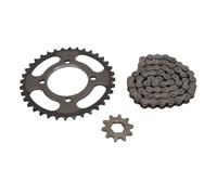 ADMYTHGB Set di pignoni per catena 420, pignone anteriore in acciaio da 10 denti e pignone posteriore da 36 denti, con catena di trasmissione a 60 maglie, per scooter, moto e ATV fai-da-te